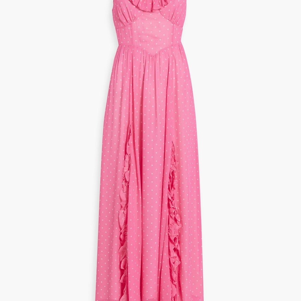 LoveShackFancy Junia Ruffled Polka Dot Chiffon Ma… - image 1